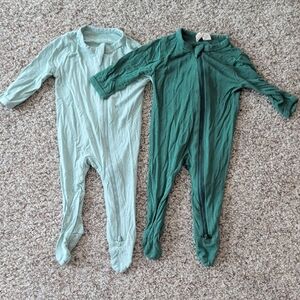 Kyte BABY Teal and Forest Green Footies